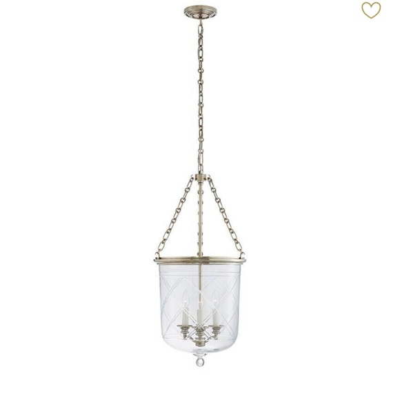 Antique Style Colonial Bell Jar Glass Lantern Lamps Pendent Light Ceiling New - Picture 1 of 9